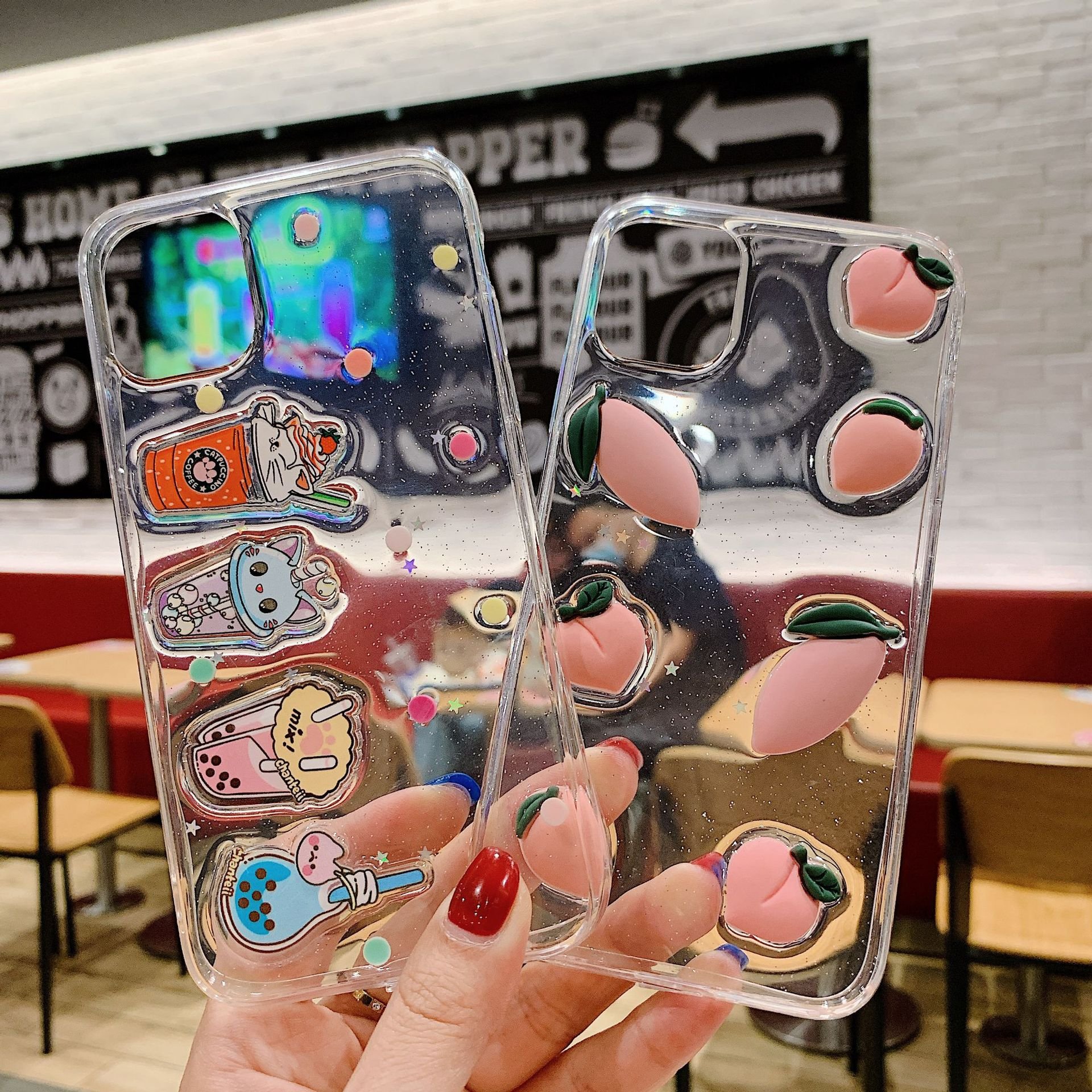 New Case For iPhone 12 2021,Ultra Thin TPU Drop-proof Fashion Pattern Back Cover Mobile Phone Case For iPhone 11 12 pro max