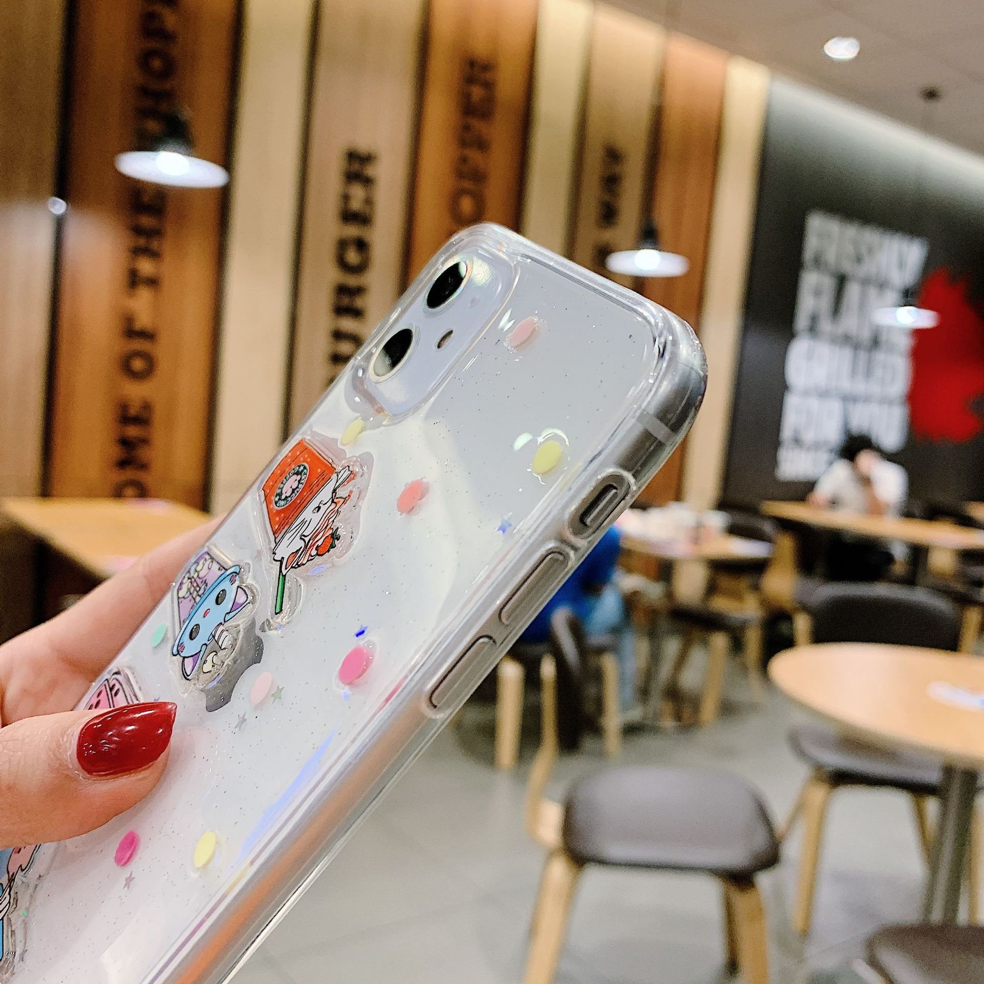 New Case For iPhone 12 2021,Ultra Thin TPU Drop-proof Fashion Pattern Back Cover Mobile Phone Case For iPhone 11 12 pro max