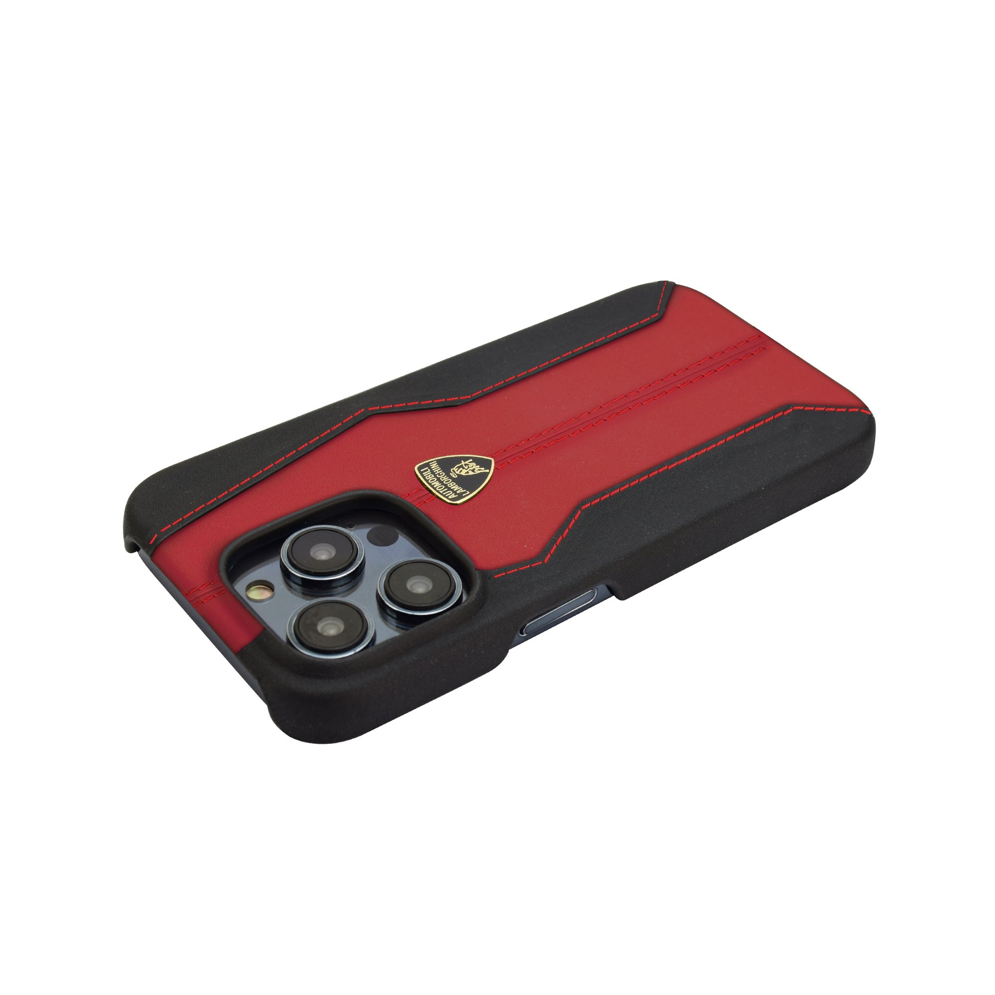 Official licensed Lamborghini Huracan D1 red leather case iphone case mobile phone case protective cover for iPhone 14 Pro