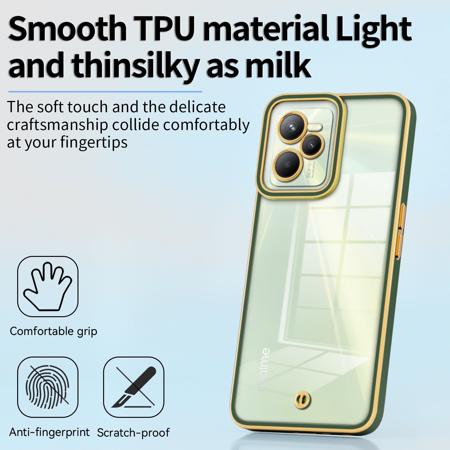 Fashion luxury ShockProof Mobile Phone Cases Electroplating TPU Back Cover for Realme c35 c21y c20 realme5 x7 max 5g