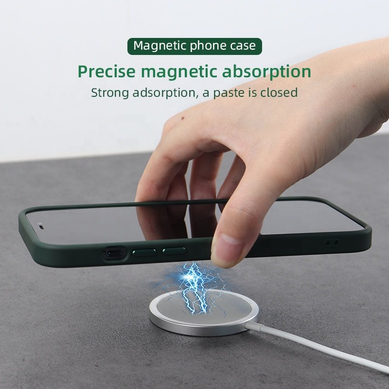 for iphone 16 15 16 13 pro max phone case tpu pc magnetic wireless charging matte mobile phone case for i phone 14 pro max