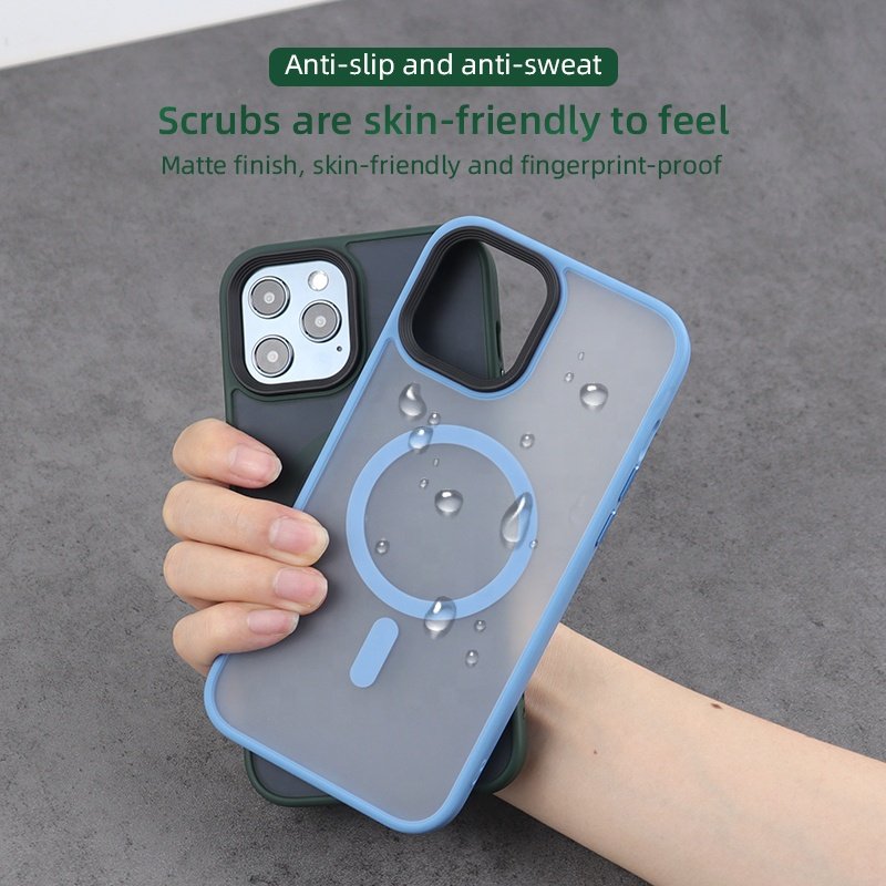 for iphone 16 15 16 13 pro max phone case tpu pc magnetic wireless charging matte mobile phone case for i phone 14 pro max