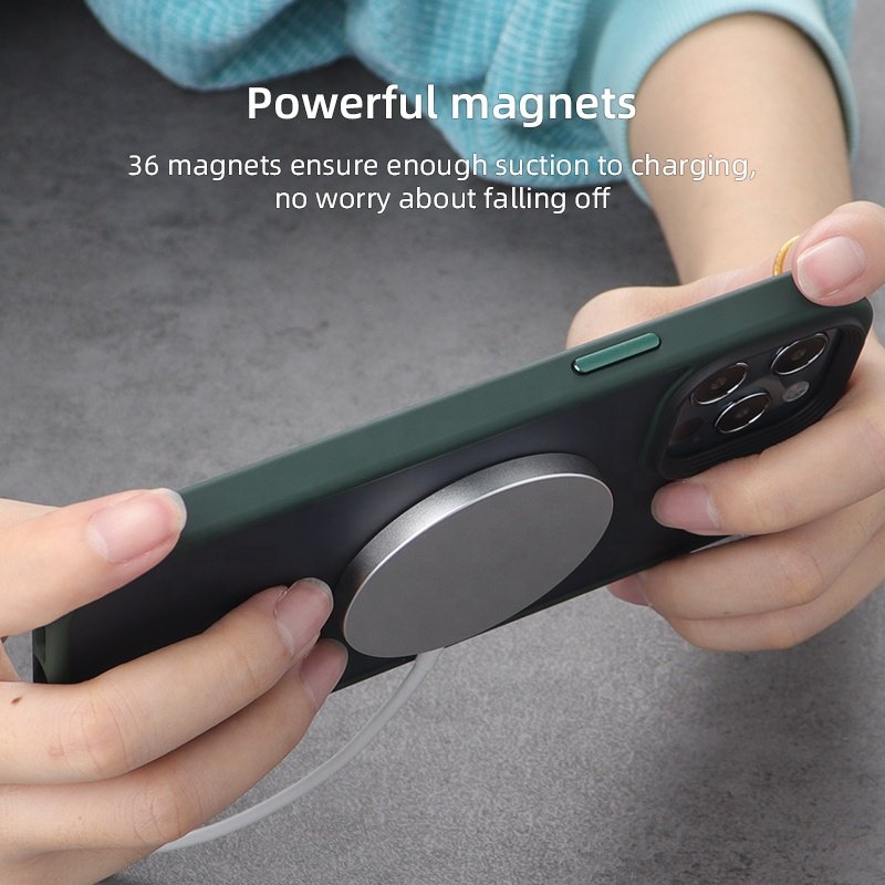 for iphone 16 15 16 13 pro max phone case tpu pc magnetic wireless charging matte mobile phone case for i phone 14 pro max