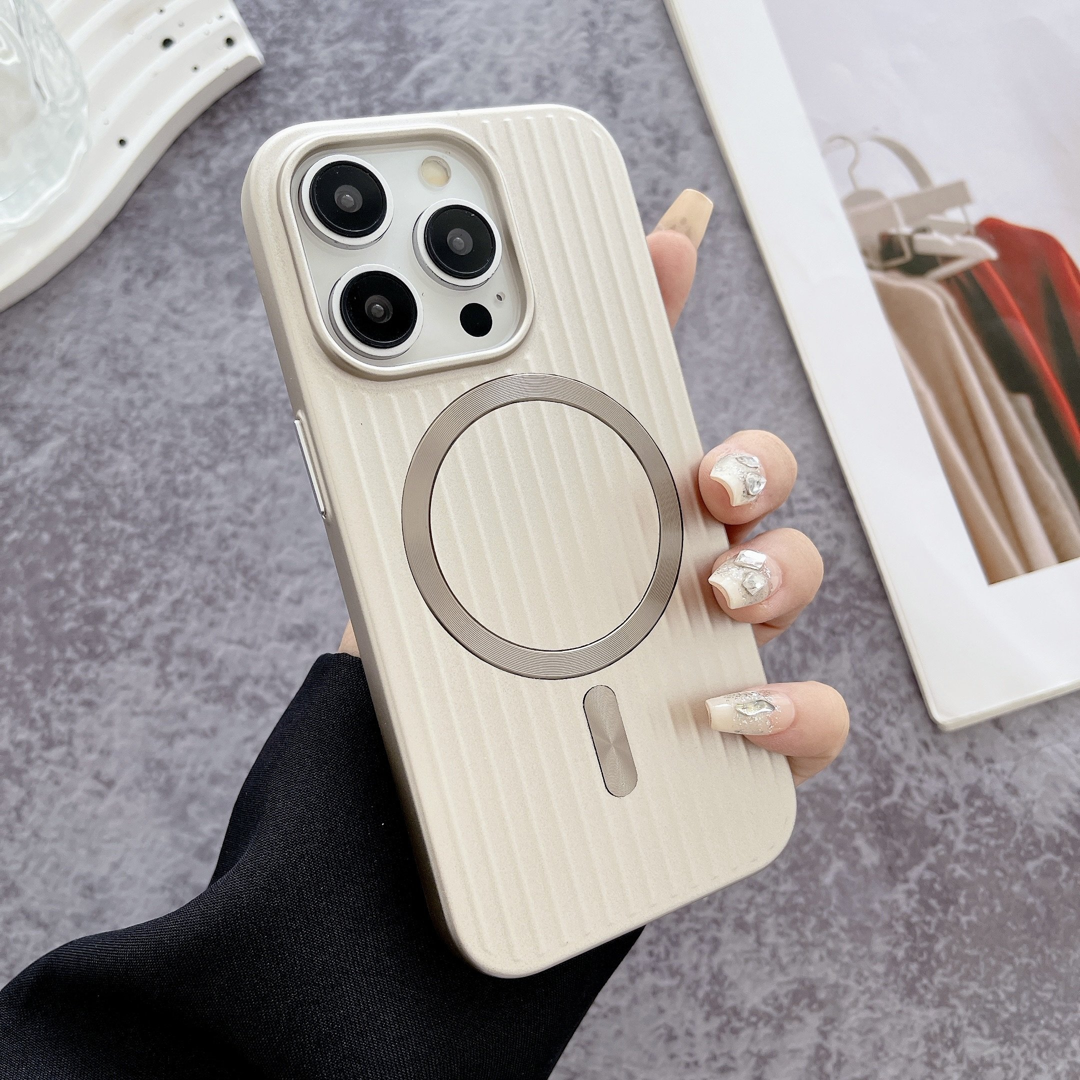2024 Waterproof and Shockproof Ripple With Camera Protective Frame Mobile Phone Cases For iPhone 16 15 14 13 12 Pro Max Plus