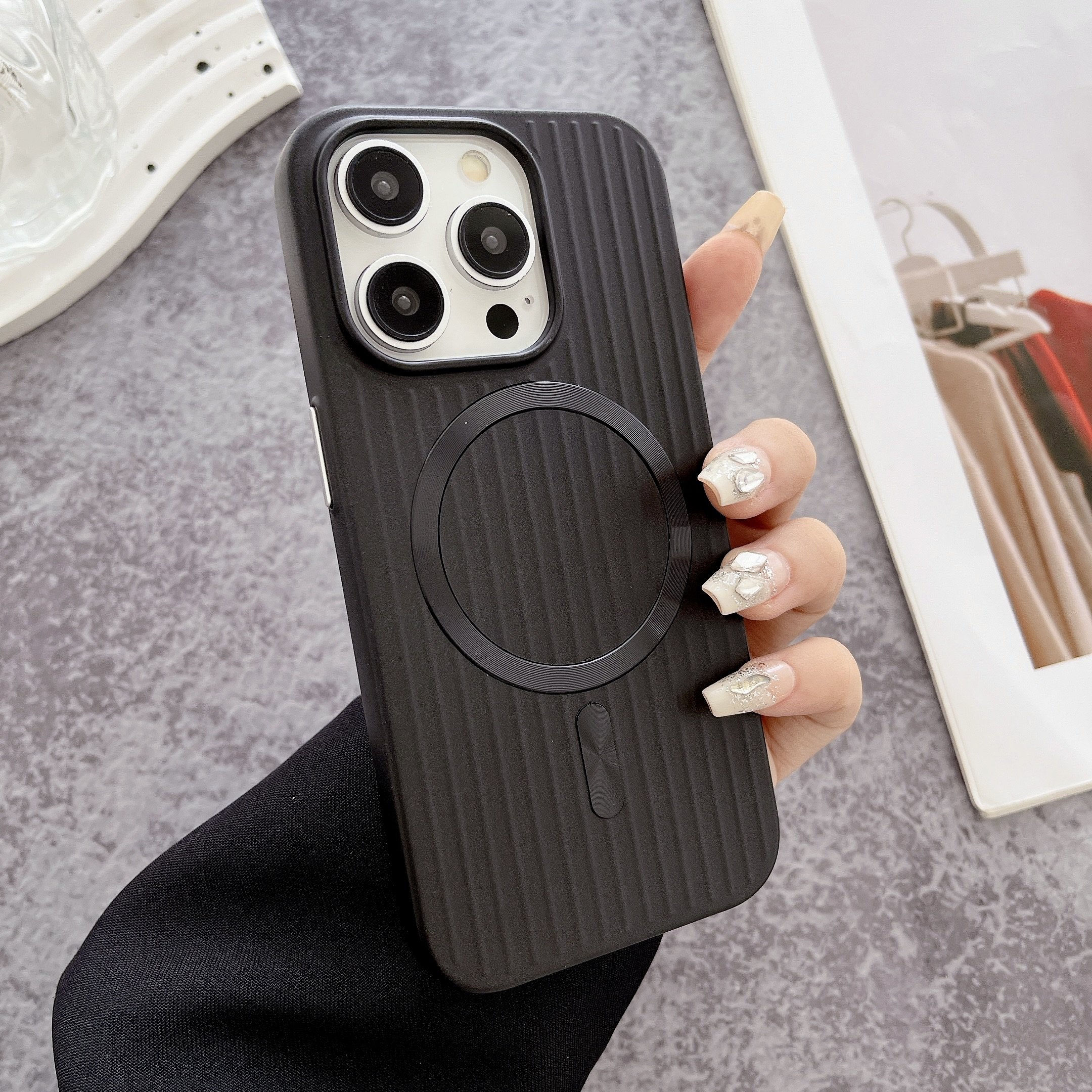 2024 Waterproof and Shockproof Ripple With Camera Protective Frame Mobile Phone Cases For iPhone 16 15 14 13 12 Pro Max Plus