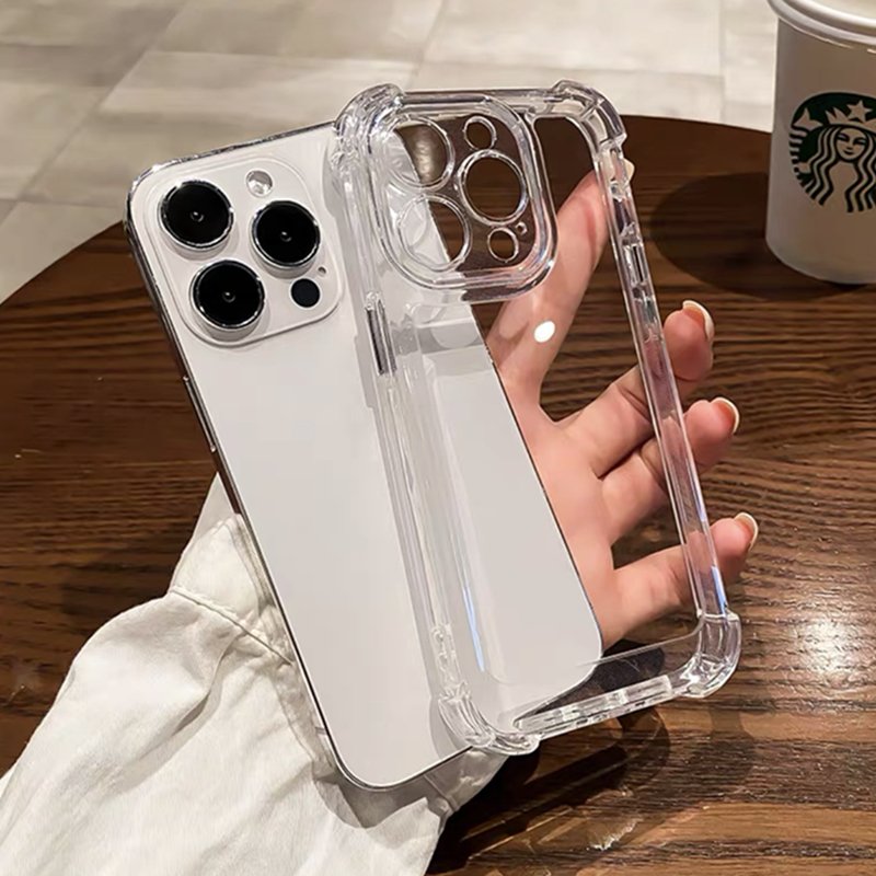 Luxury Carcasa Shockproof Clear Phone Case for IPhone 14 13 12 11 Pro Max XR XS 7 8 Plus Silicone Bumper Transparent Hard Cover