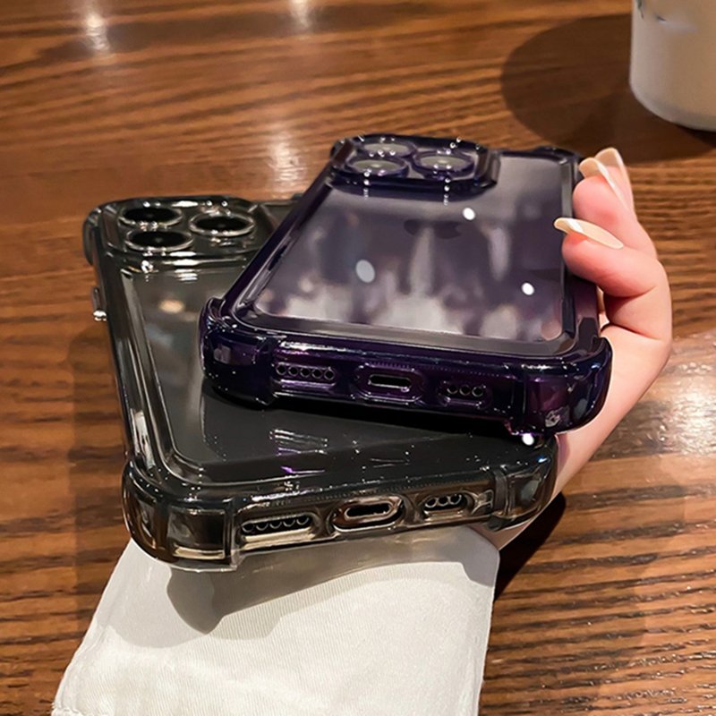 Luxury Carcasa Shockproof Clear Phone Case for IPhone 14 13 12 11 Pro Max XR XS 7 8 Plus Silicone Bumper Transparent Hard Cover