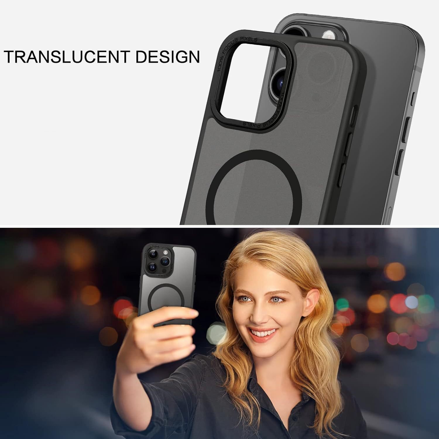 High Quality Magnetic Charging Hard PC Matte Mobile Phone Case For iPhone 15 Pro Max 14 13 12 11 Phone Cover