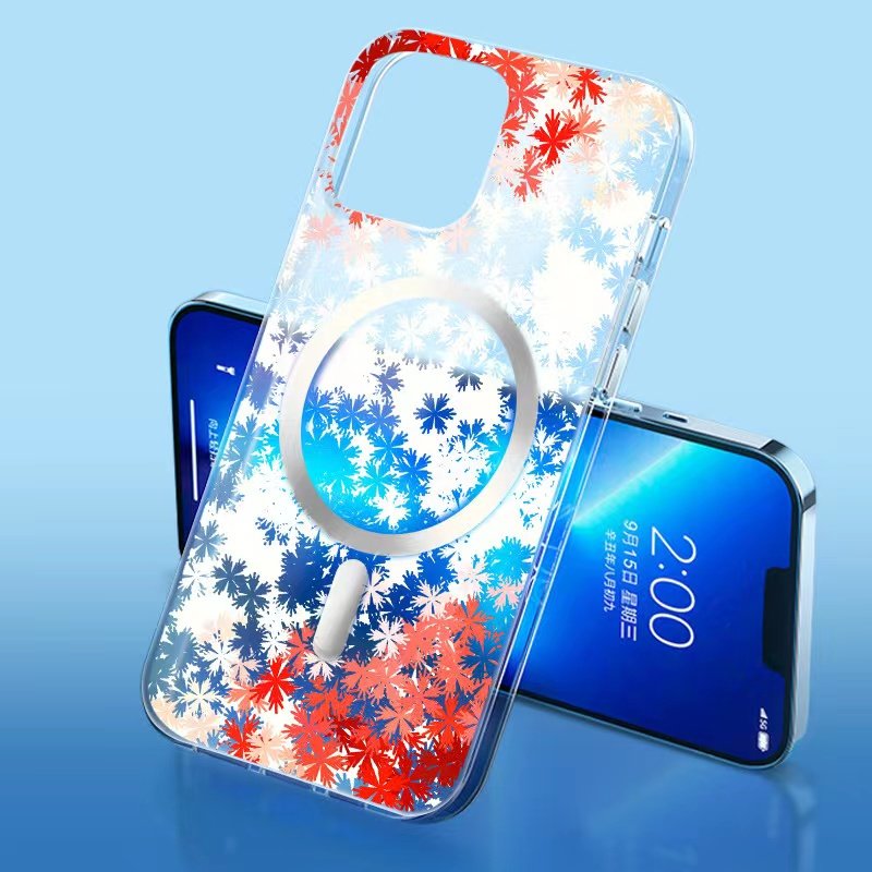 IMD For iPhone 15 Pro Max Phone Case for Women, Floral Clear Slim Cute Shockproof Protective Girly Phone Cover For Apple 12 Case