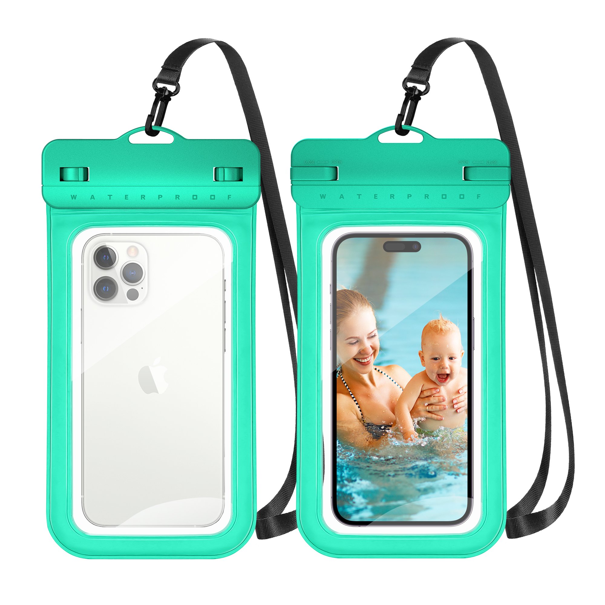 Wedtserha Wholesale 8.2 inches PVC Universal Size Underwater IPX8 Water proof Pouch Case Waterproof Phone Bag for Mobile Phone