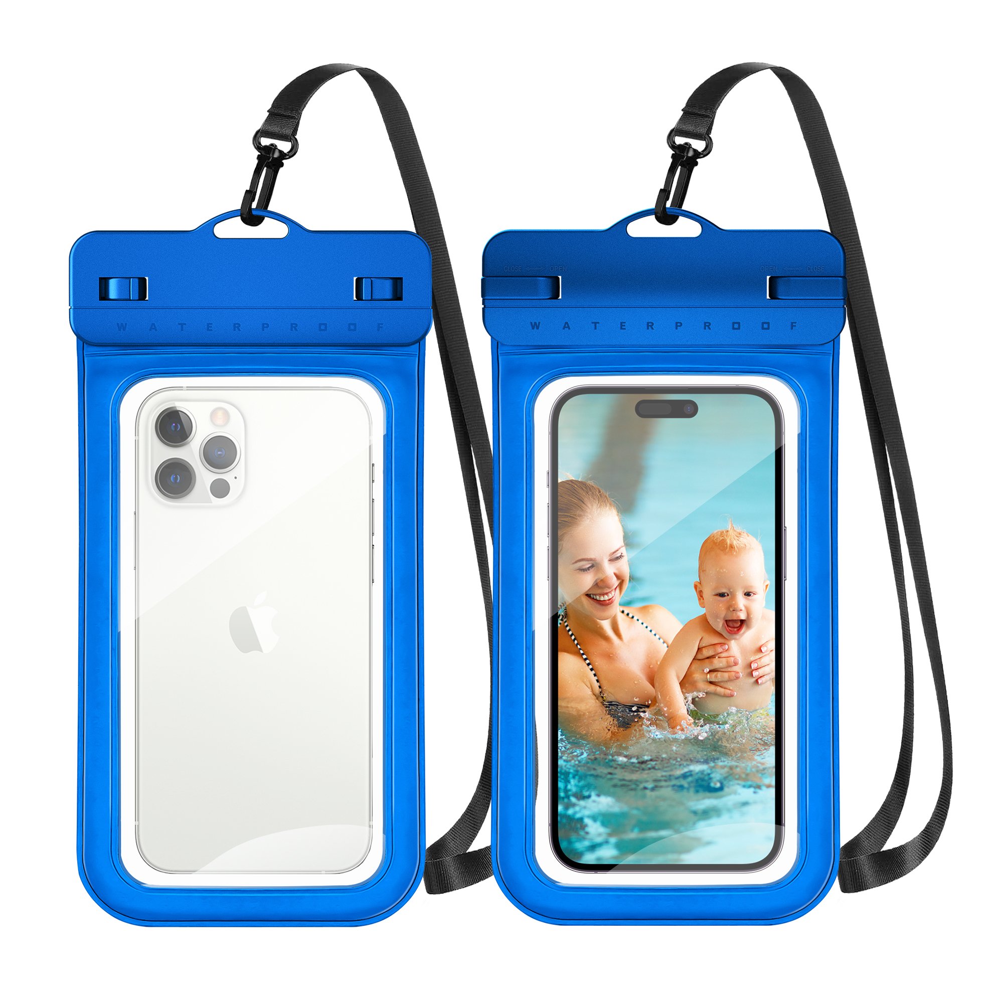 Wedtserha Wholesale 8.2 inches PVC Universal Size Underwater IPX8 Water proof Pouch Case Waterproof Phone Bag for Mobile Phone