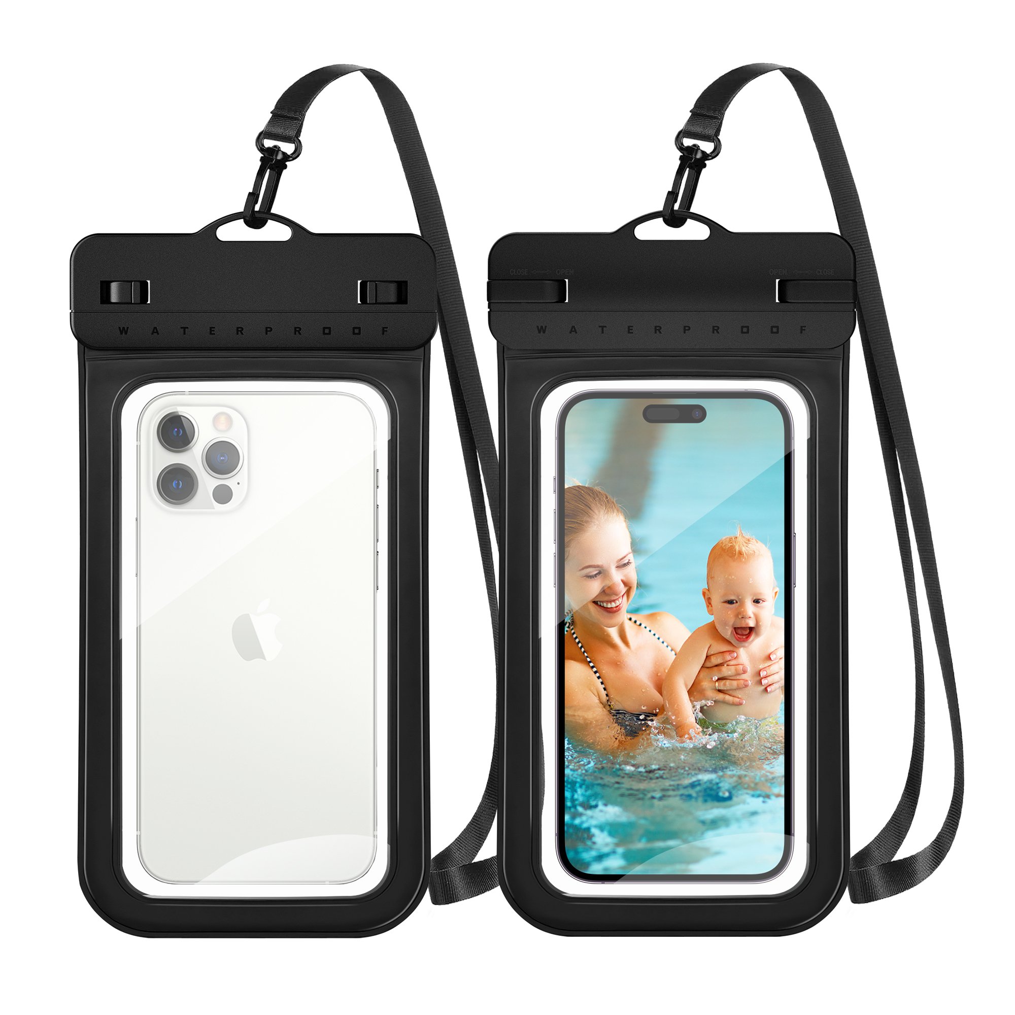 Wedtserha Wholesale 8.2 inches PVC Universal Size Underwater IPX8 Water proof Pouch Case Waterproof Phone Bag for Mobile Phone