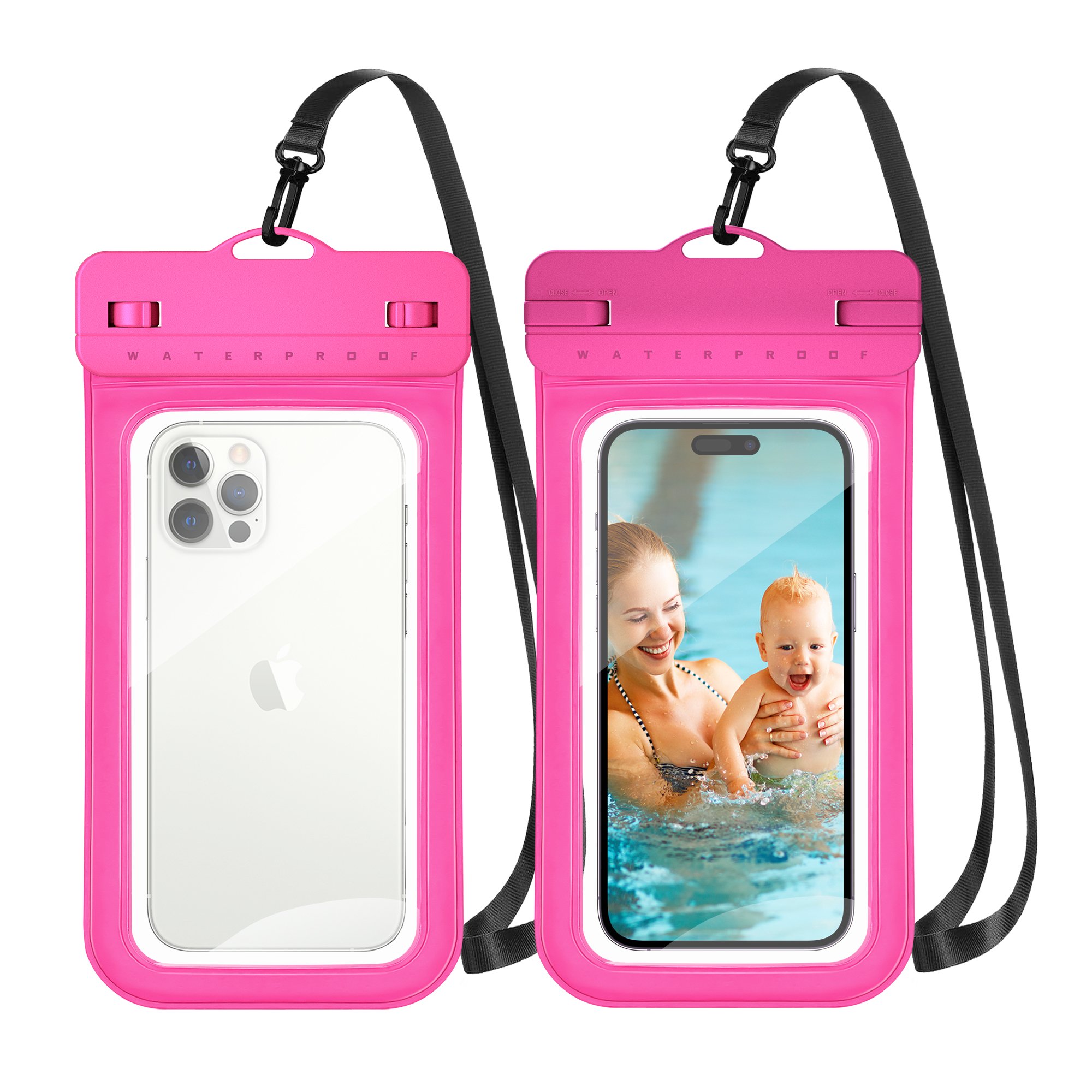 Wedtserha Wholesale 8.2 inches PVC Universal Size Underwater IPX8 Water proof Pouch Case Waterproof Phone Bag for Mobile Phone
