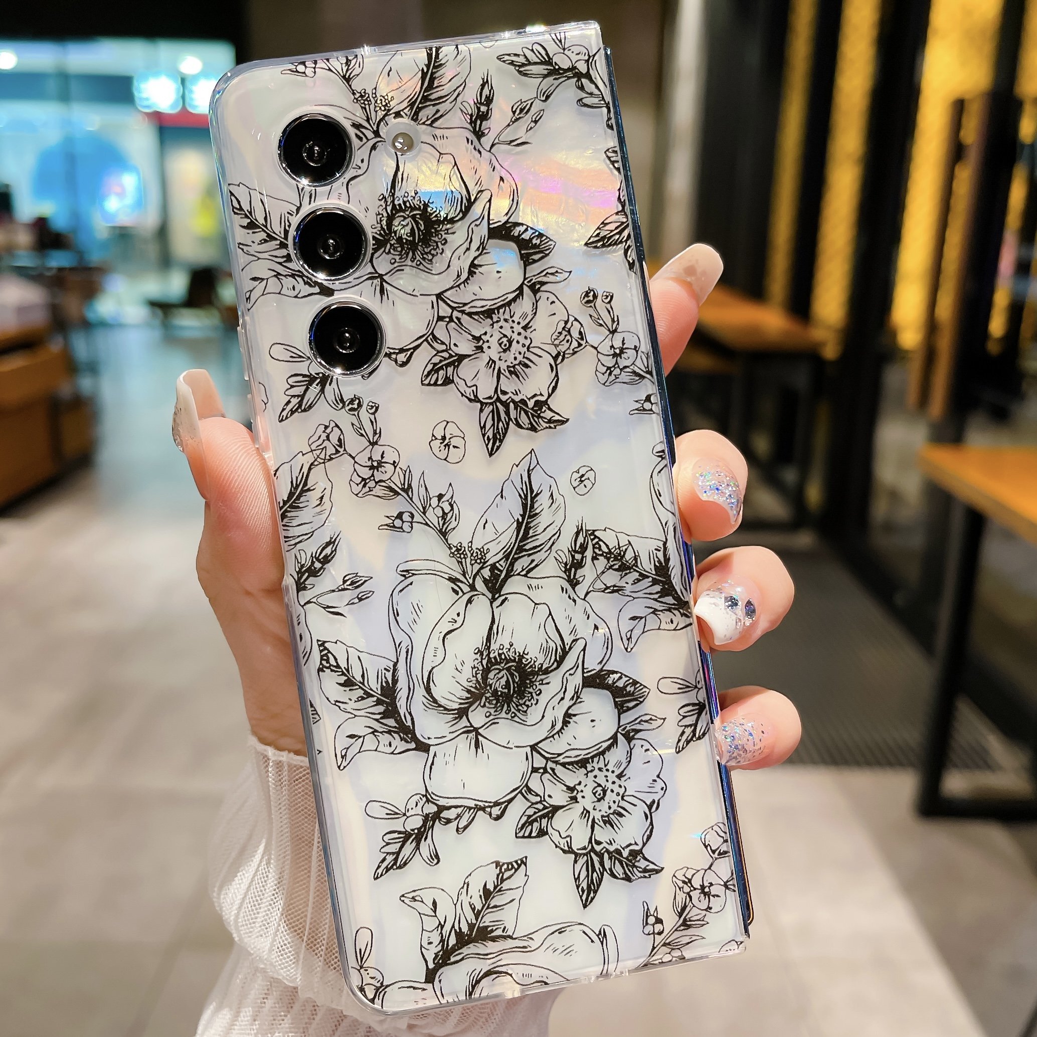 Luxury Printing Phone Case Cover for Samsung Galaxy z fold 4 5 5g folding Mobile Phone Cases