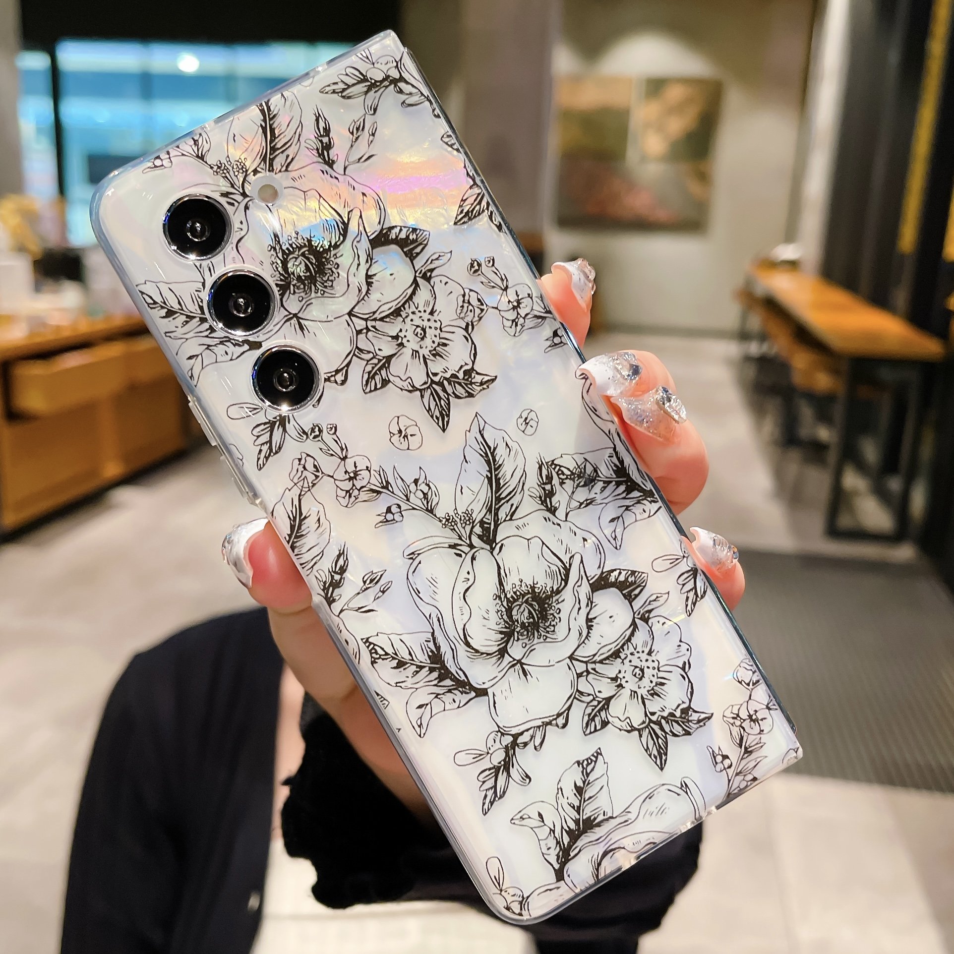 Luxury Printing Phone Case Cover for Samsung Galaxy z fold 4 5 5g folding Mobile Phone Cases