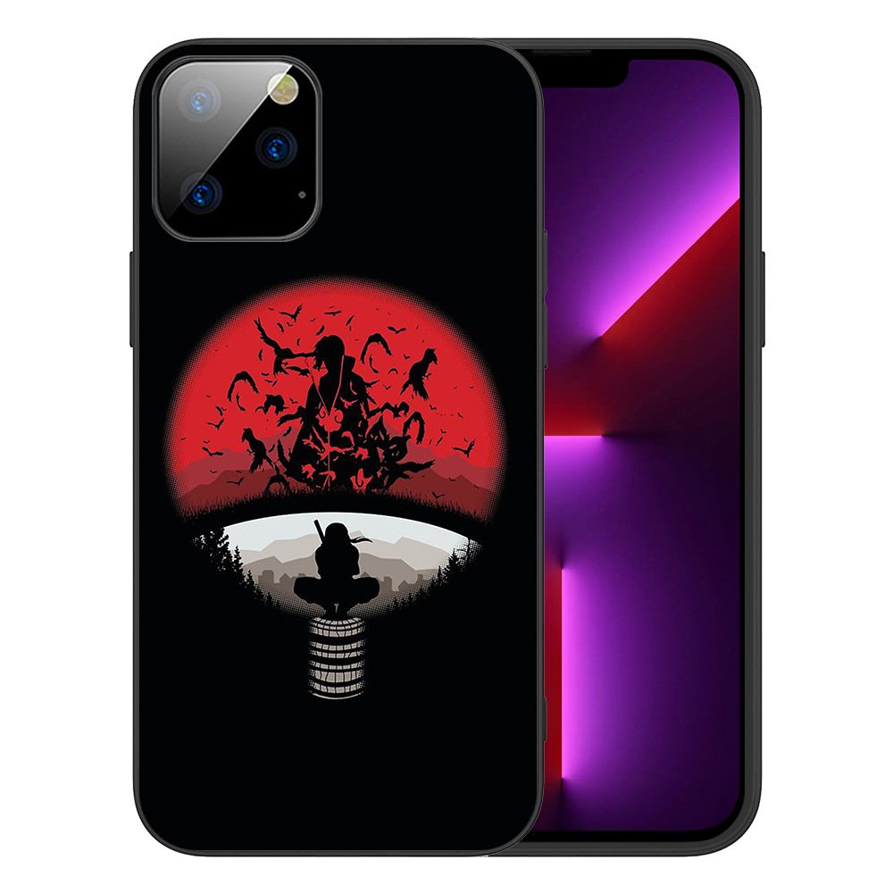 Japanese manga sasuke anime phone case cartoon print TPU back cover for iPhone 16 pro max 15 14 13 12 11 XS XR 7 8 plus
