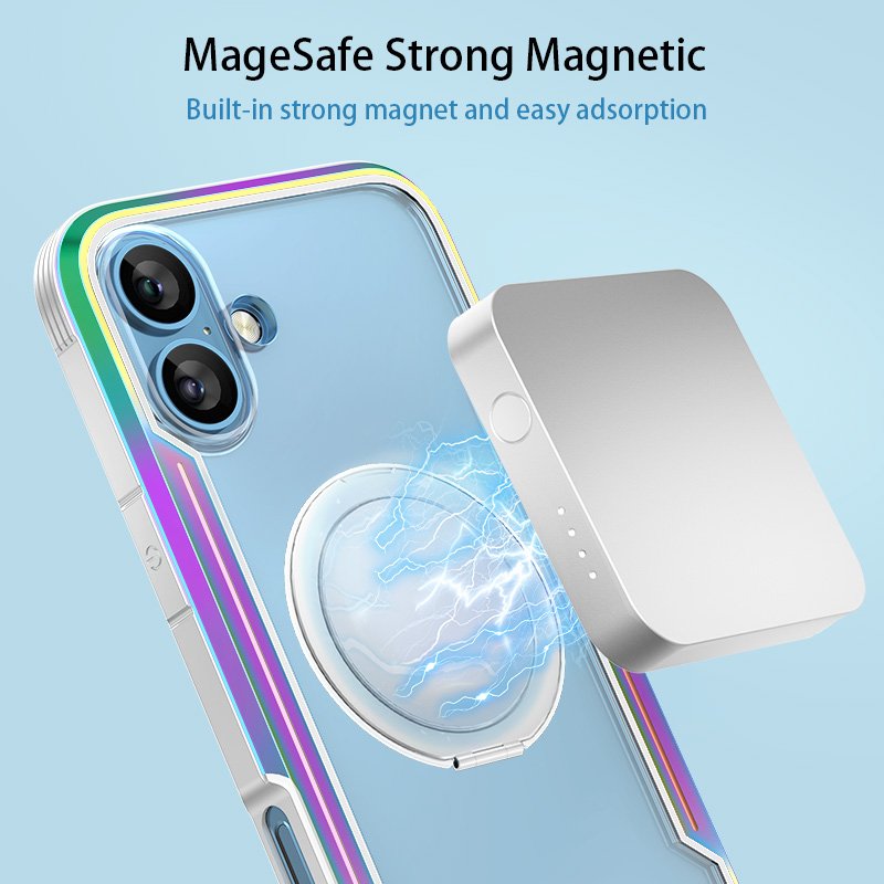 New aluminum alloy anti-fall call phone case magnetic bracket mobile phone case suitable for iphone 16 pro max phone case 15 14