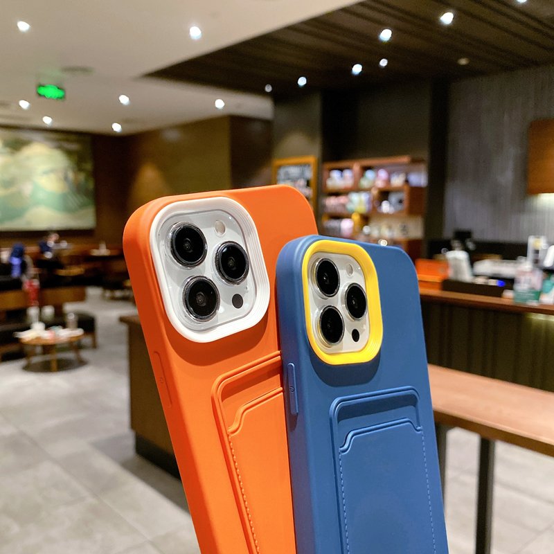 Top Selling Colorful Soft TPU Protective Mobile Phone Cases with Card Slot for iPhone 15 Pro Max