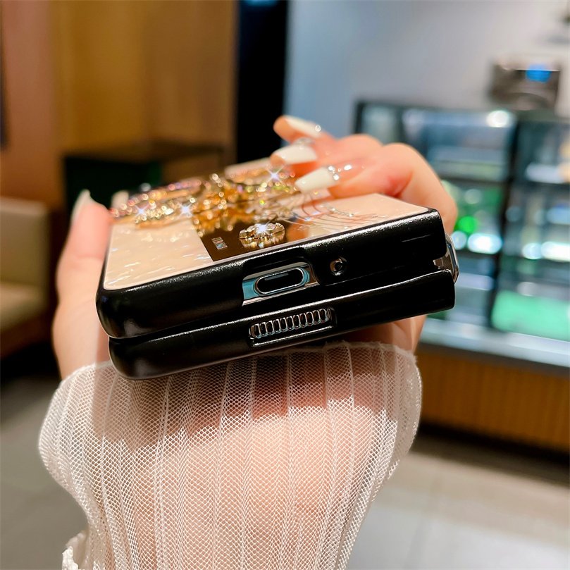 For Samsung Z fold 6 New Design Bling Cute Diamond Butterfly Cell Phone Mobile Phone Case For Samsung Z fold 3 4 5