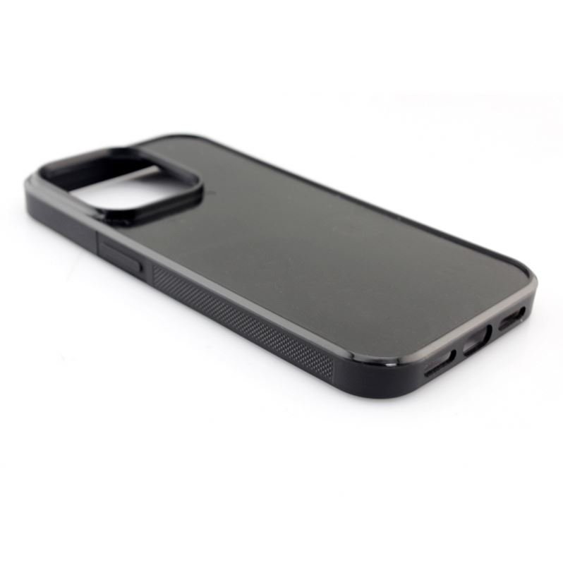 Hybrid Groove Blank TPU PC sublimation Phone Case for i14 Outer groove and Inner groove case for i14 pro max .