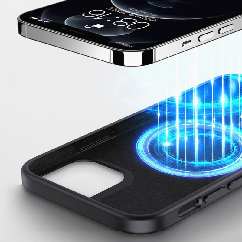 Official Liquid Silicone Case Magnetic for iPhone 14 Pro Max Animation Phone Cover