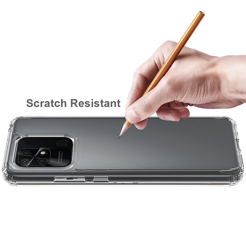 Mi10A 9C 10C Scratch Resistant Acrylic 1.5mm Transparent Mobile Phone Case for RedMi 10C 4G