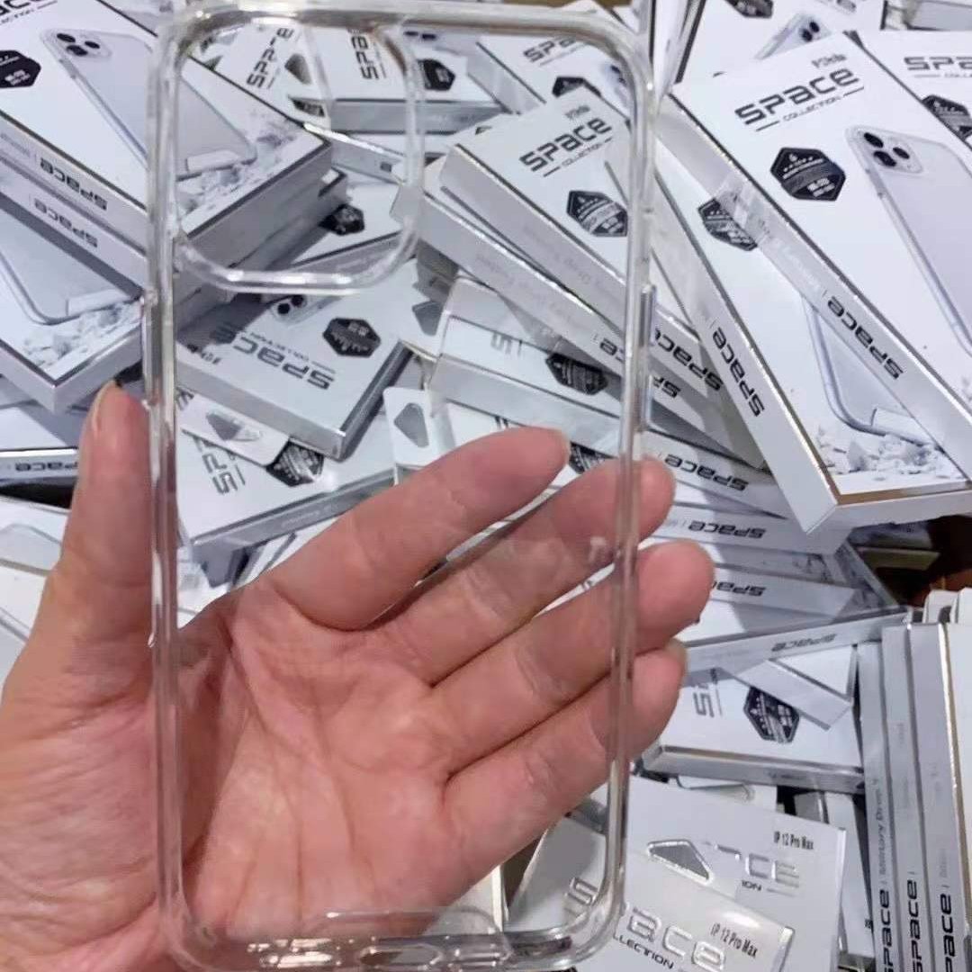 Luxury Clear Space Case For iPhone 11 12 13 Pro Max XR X XS MAX IP11 11Pro 12Pro 13Pro High Hardness Acrylic Crystal Phone Case