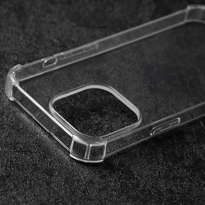 Transparent TPU Phone Case for iPhone 13 Pro Max 14 Pro Max Shockproof Silicone Clear Cover Case for iPhone 16 Case