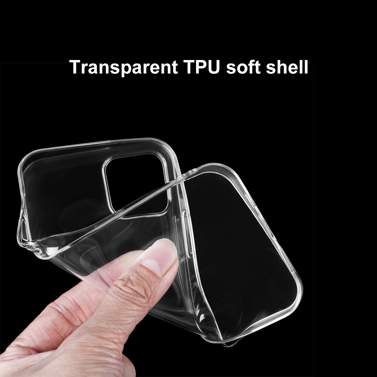 3 In 1 Packing Full Protection Tpu Phone Case with camera len Protector For Iphone 14 Pro Max Tempered Glass Screen Protector