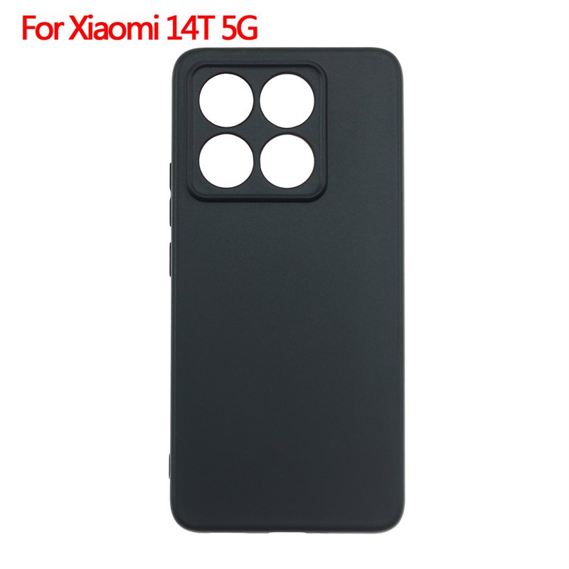 Manufacturer Wholesale Matte TPU Cases Soft Frosted Back Cover Silicone Mobile Phone Case For Xiaomi 14T 5G Black