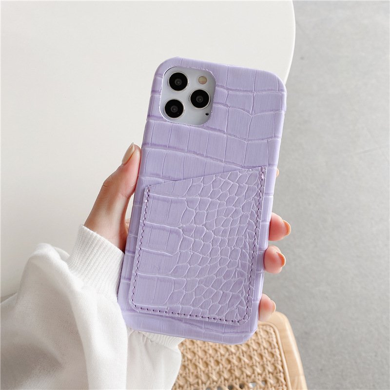Luxury 3D crocodile skin Texture PU leather phone case For iPhone 15 14 13 12 11 Pro XS MAX XR Cool Card package cover