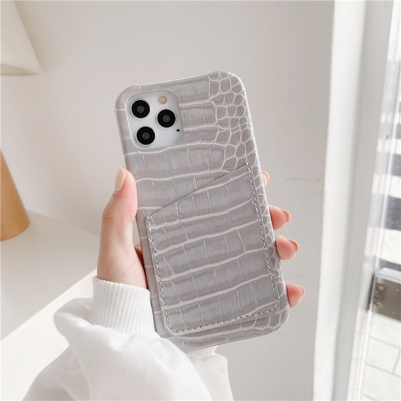 Luxury 3D crocodile skin Texture PU leather phone case For iPhone 15 14 13 12 11 Pro XS MAX XR Cool Card package cover