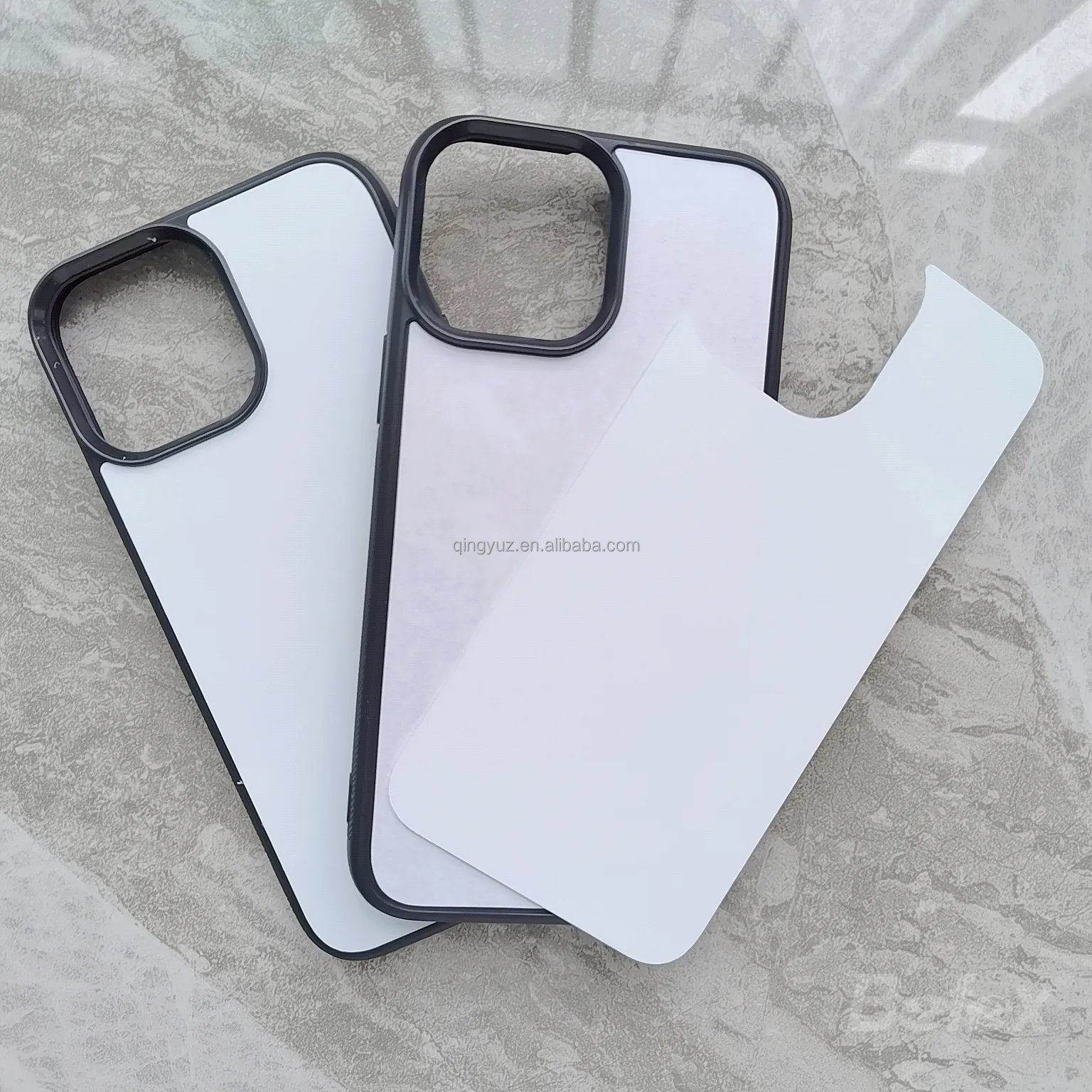 NEW for iphone 15 Sublimation Cell Phone Case 2D TPU+PC Sublimation Blanks Phone Case For Iphone 15 Pro Max Mobile Phone Cover