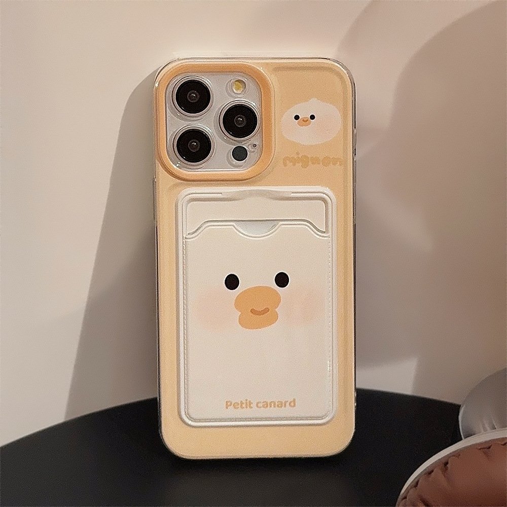 Cute Mobile Phone Accessories Case With Card Holder Cover For iPhone 15 14 13 11 12 pro Max XS XR 7 8 Plus SE Custom Design