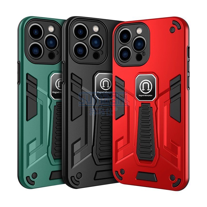 custom 2 in 1 tpu pc tridentt phone case with kickstand ring holder for iphone 16 15 16 15 14 13 for samsung mobile phone case