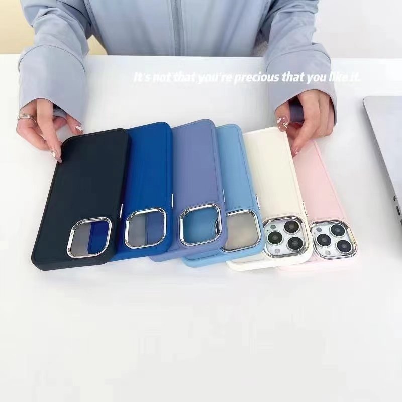 TPU material case is suitable for iPhone11 12 13 14 pro max electroplating lens TPU mobile phone protective case