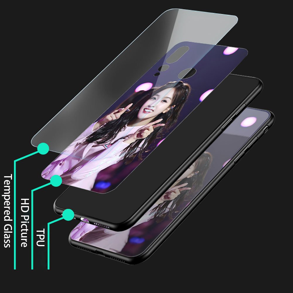 Customized Logo Glass+TPU Anti-Scratched Hard Back Mobile Phone Case Cover For iPhone 11 12 Pro XS Max XR 6s 7 8 Plus SE2