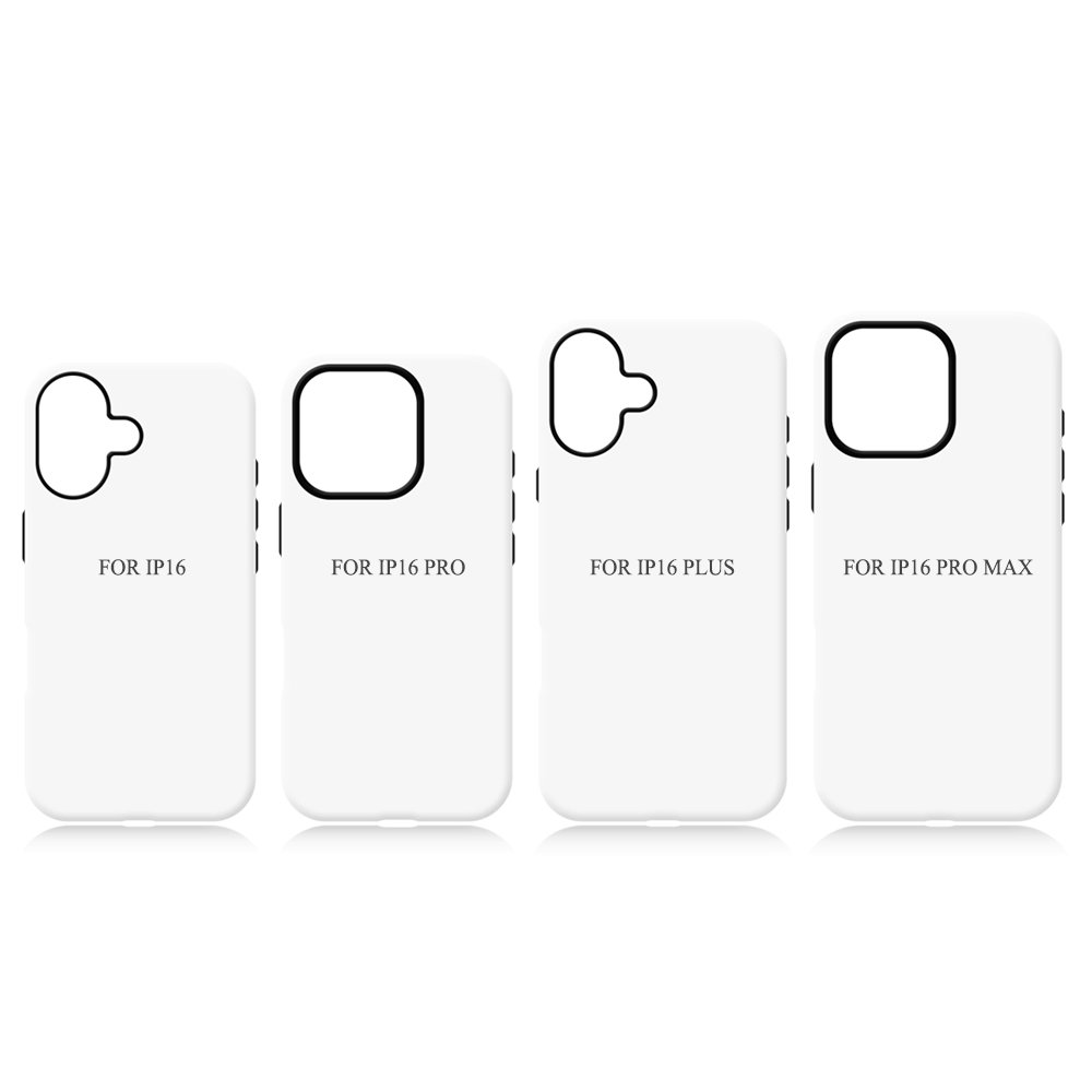 Tough Phone Case for Iphone 16/16 pro/16 pro max/16 plus DIY Custom Anti-fall 3D 2in1 TPU+PC Film Blank Sublimation Phone Cover