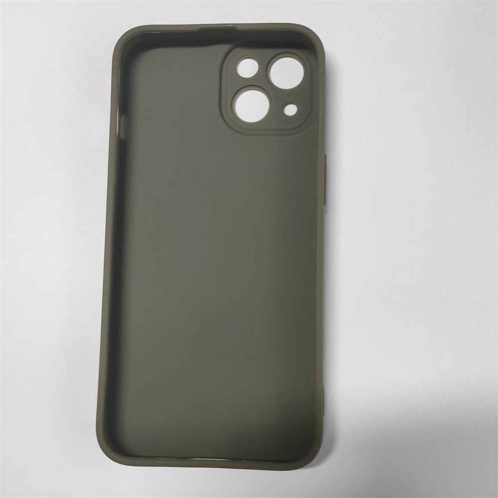Street Fashion Soft TPU Khaki Green Pure Color Mobile Phone Cases for iPhone 15 Pro Max 14 Pro Max 14