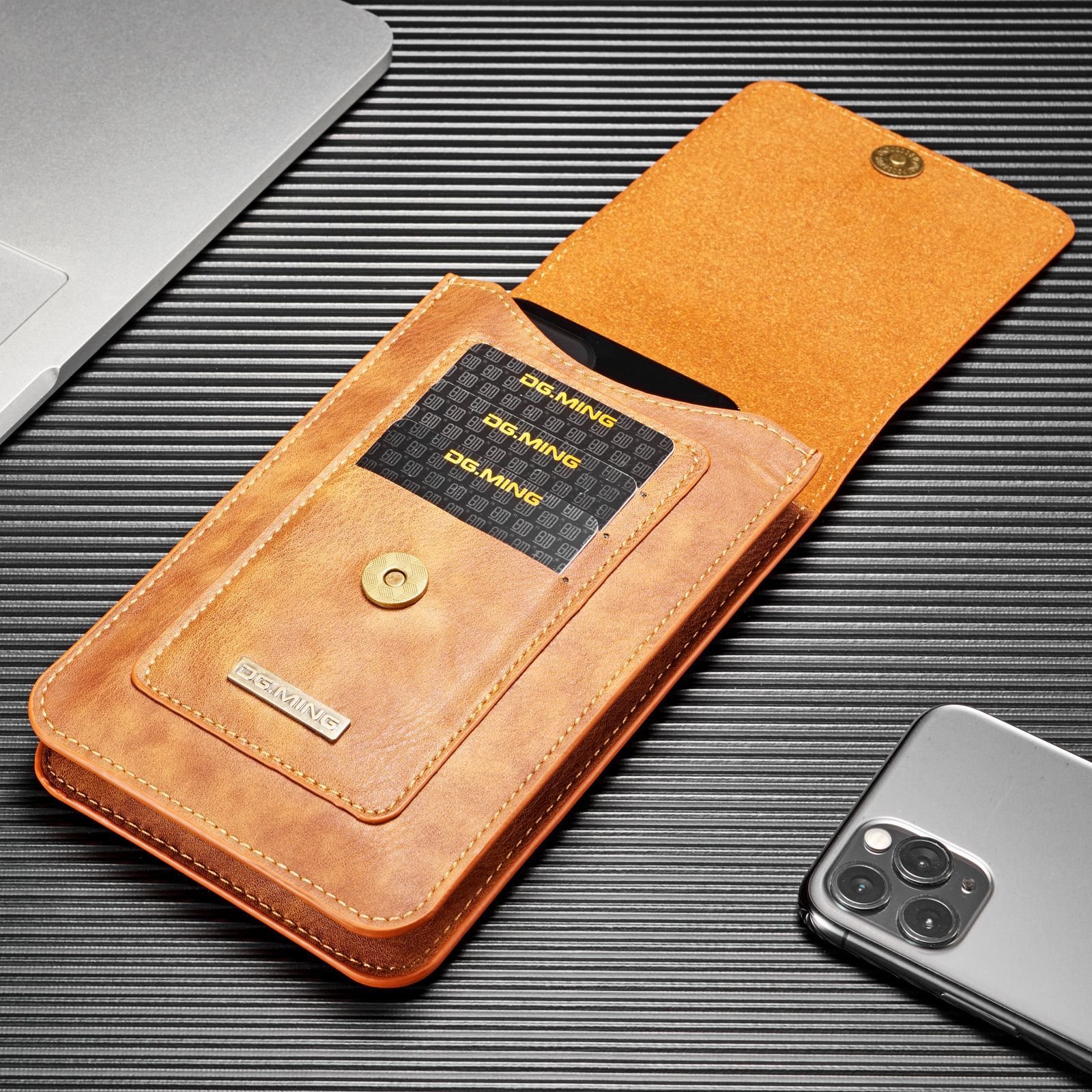 Luxury Retro PU Leather Universal Mobile Phone Case with Belt Buckle bag For iPhone 15 for Samsung pouch case for Huawei