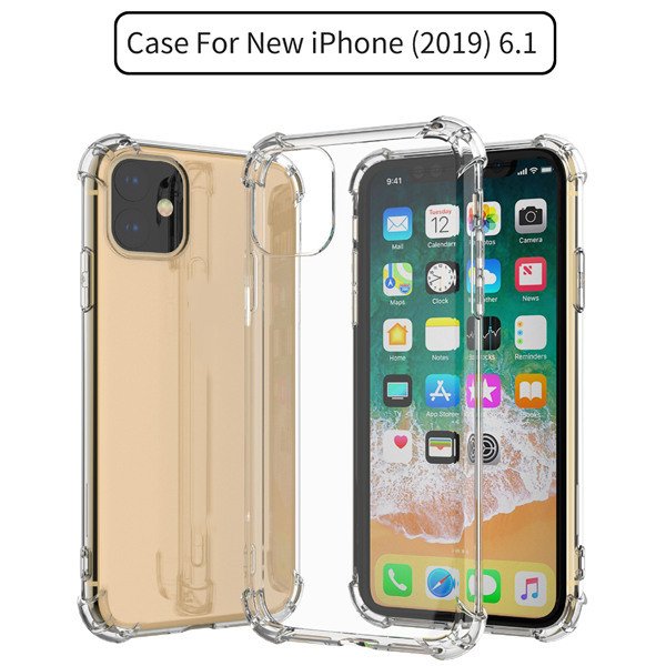 Anti-knock Soft TPU Transparent Clear Mobile Phone Cover Shockproof Soft Cell Phone Case For Iphone 11 Pro Max