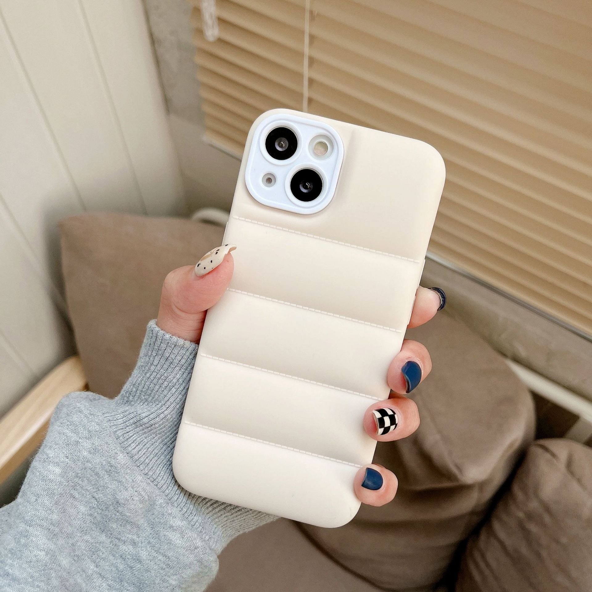 Stock fast shipping Down jackets mobile phone case for iphone 14 15 pro max