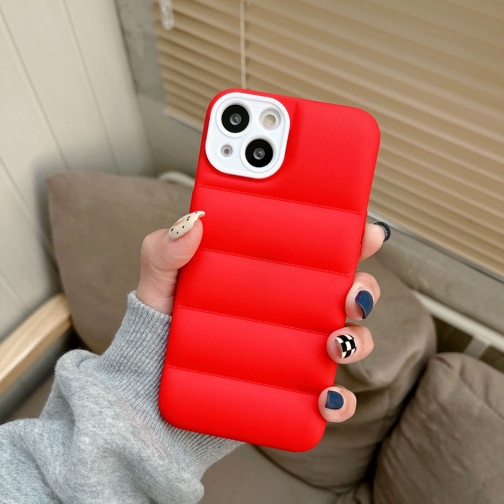Stock fast shipping Down jackets mobile phone case for iphone 14 15 pro max