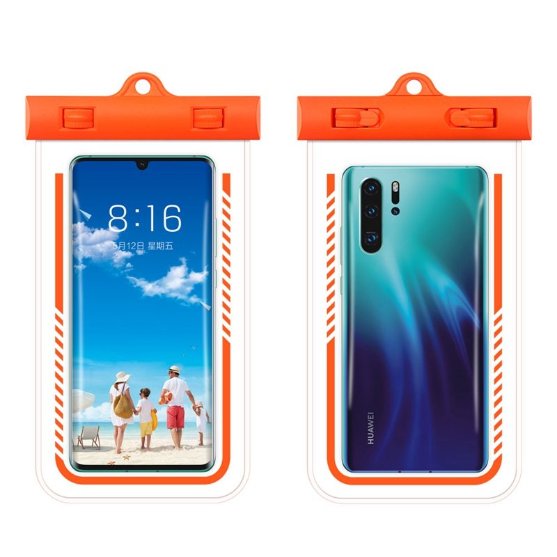 SINTOP Universal Waterproof Phone Case IPX8 Waterproof Phone Pouch Dry Bag Compatible For IPhone Galaxy Up To 6.2" Outdoor Bag