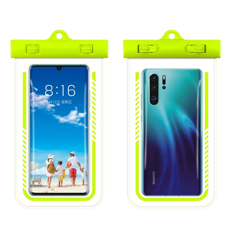 SINTOP Universal Waterproof Phone Case IPX8 Waterproof Phone Pouch Dry Bag Compatible For IPhone Galaxy Up To 6.2" Outdoor Bag