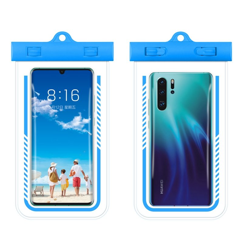 SINTOP Universal Waterproof Phone Case IPX8 Waterproof Phone Pouch Dry Bag Compatible For IPhone Galaxy Up To 6.2" Outdoor Bag