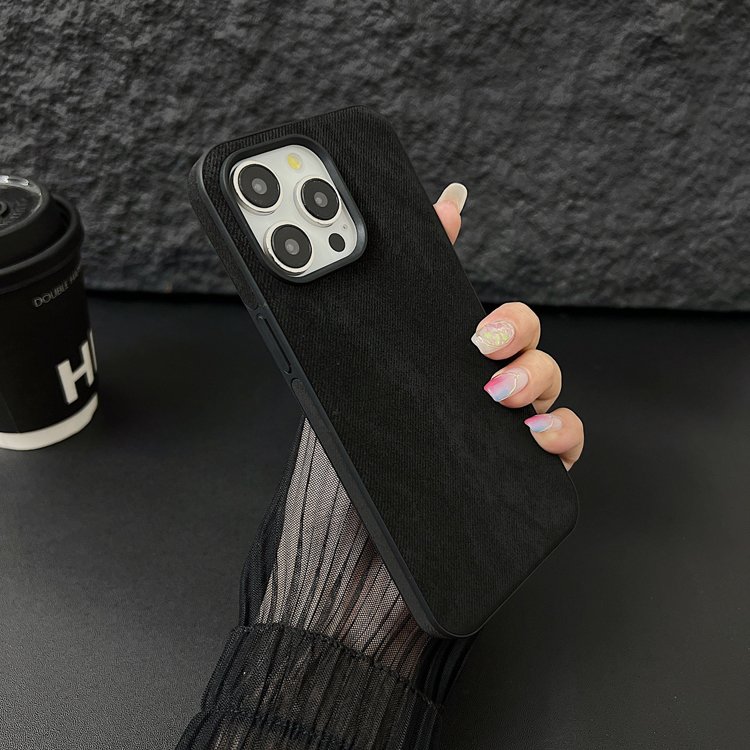 Premium Fabric Slim PU Leather Shockproof Bumper Phone Case For iPhone 11 12 13 14 15 Pro Max