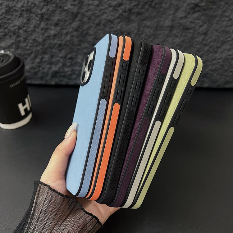 Premium Fabric Slim PU Leather Shockproof Bumper Phone Case For iPhone 11 12 13 14 15 Pro Max