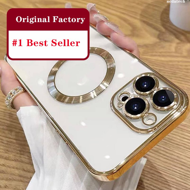 Magnetic charging case Logo Original Factory Camera Protection Silicone TPU Cover Mobile Phone Case For Iphone 14 15 16 Pro Max