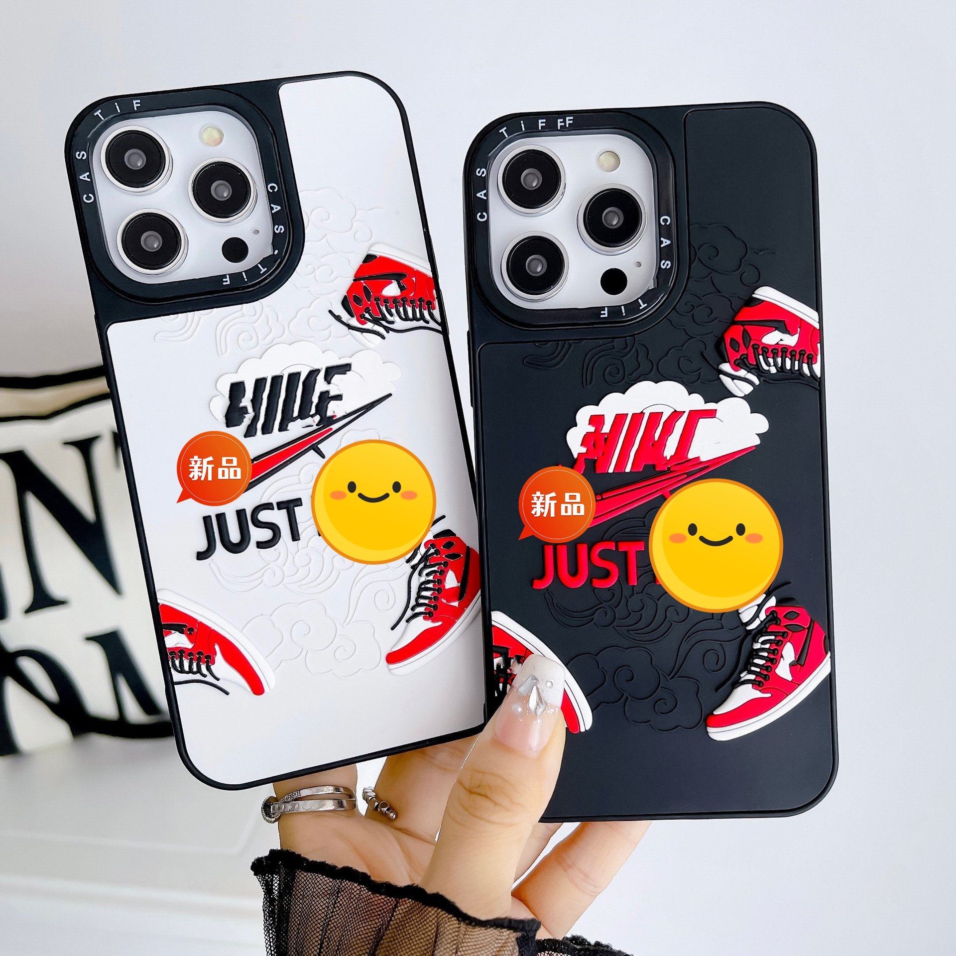 3D Designer Silicone Sneaker Spider-Man Cell Phone Case for iPhone 15 14 13 12 11 7 8 XR Case